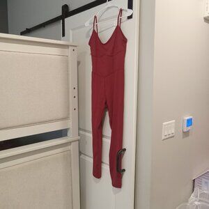 NEW JoyLab MEDIUM Maroon Women's Corset Bodysuit